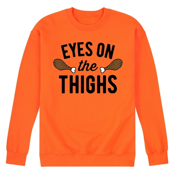 Instant Message - Eyes On The Thighs - Men's Crew Neck Fleece Pullover