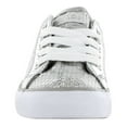 thumbnail image 4 of Gotta Flurt Girl's Disco II Low Top Silver Sequin Dance Sneaker, 4 of 7