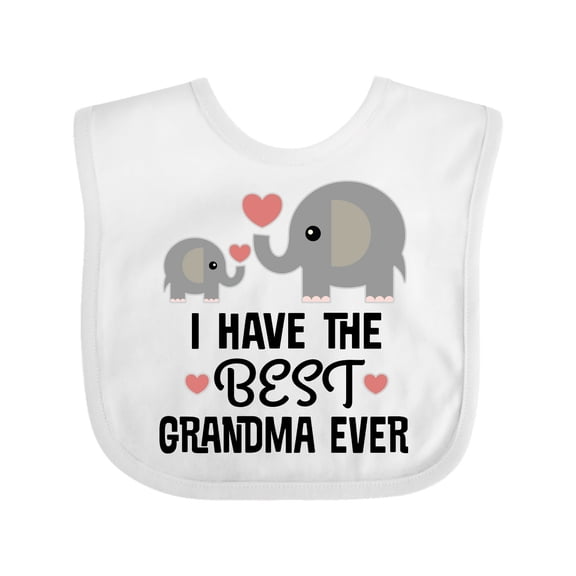 Inktastic Grandkids Best Grandma Ever Boys or Girls Baby Bib