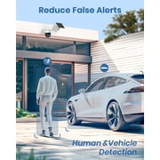 AOSU Solar Security Camera,5MP Wireless Outdoor Cameras,360° Surveillance,Auto Tracking, Human/Vehicle Detection,works with Alexa/Google Assistant