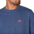 thumbnail image 2 of Coleman Men's Rugged Workwear Long Sleeve Crew Neck Chest Pocket Tee (Cobalt Blue Heather, XXL), 2 of 4