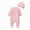 Pink, variant on Huowey Baby Girls Fashion Lace Patchwork Romper Jumpsuit Onesie+ Hat Stylish Dailywear, 3-6 Months