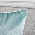 thumbnail image 3 of SAFAVIEH Jovanni Solid Pillow, 22" x 22", Aqua, Set of 2, 3 of 5