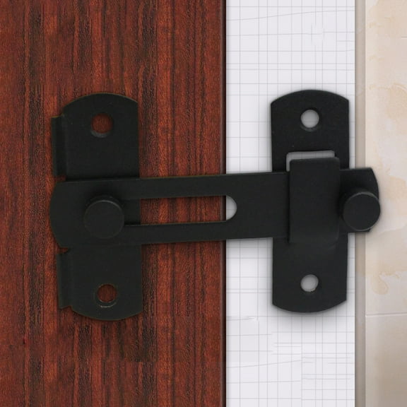 Masteelf  2 Pcs Pet Cage Buckle Security Latch Lock Door Bolt for Black