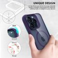 thumbnail image 3 of Uolo Soul+ iPhone 16 Pro Drop Rated Military-Grade Protective [MagSafe] Hard Shell Case, (4ft Drop Tested Slim Case) Purple, 3 of 5
