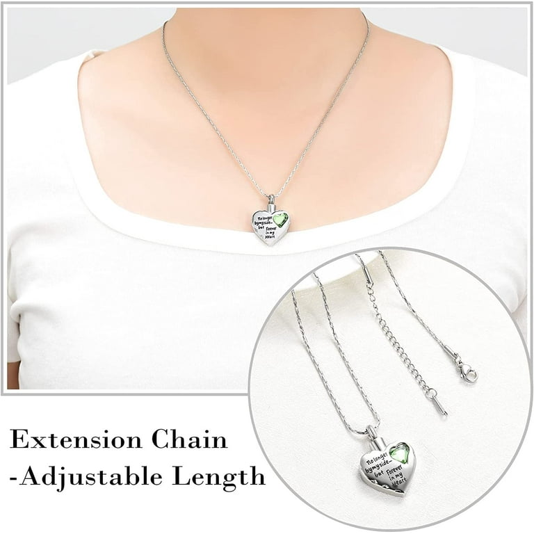 Cremation Jewelry for Ashes -No Longer By My Side Forever in My