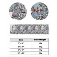thumbnail image 6 of Owl Christmas Bed Runner for Cal. King Size Bed, Xmas Berry Botanical Snowflake Bedspread Protector Slipcover Bed Scarf for Foot Bed Runners & Scarves for Bedroom Hotel Wedding Room 94x20 Inches, 6 of 6