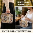 thumbnail image 4 of ZUXONGSY Cross Lion Print Quilted Bible Cover for Women Portable Bible Protective Carrier Portable Journal Case with Pen Holder ChuZU Bag for Daily Commuter, 4 of 7