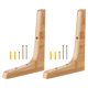 thumbnail image 1 of 2 soportes de estante de madera, soporte de estante flotante, soporte de estante montado en la pared, 1 of 7
