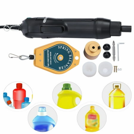 

Handheld Electric Screw Capper Bottle Capping Machine Sealing Machine Durable Black 80W