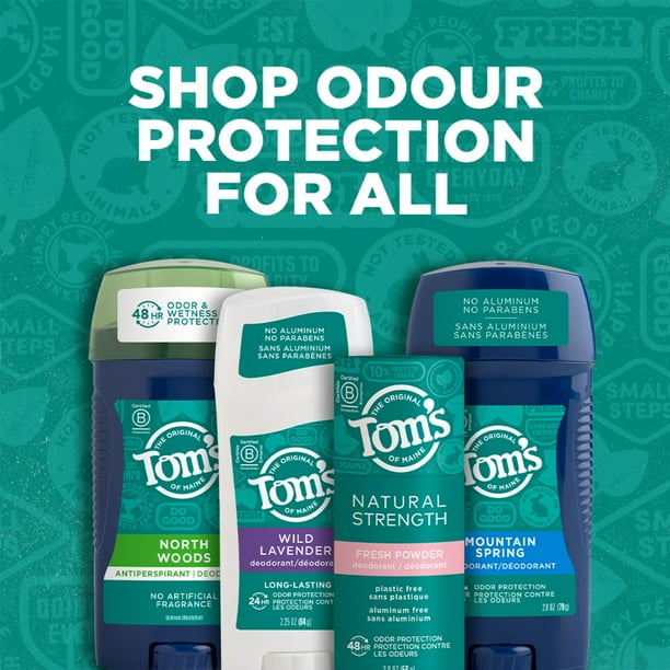 Tom's of Maine Deodorant for Men, North Woods, 2.8 oz, 24-Hour