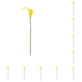thumbnail image 3 of Decoración de plantas simuladas Bearachild Flores artificiales Will Pure Yellow amarillo puro 10Conjunto, 3 of 6