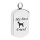 thumbnail image 2 of Colgante conmemorativo del animal doméstico, colgante del recuerdo, mi mejor amigo, modelo del perro, sostenedor de la ceniza del animal doméstico, ataúd de la urna, acero inoxidable, 2 of 8