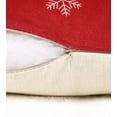 thumbnail image 4 of Christmas Pillow Covers 20x20 Set of 4 Red Throw Pillowcase Christmas Decorations Snowflake Farmhouse Linen Cushion Pillow Case for Home Decor Holiday Decorative, 4 of 6