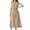 Beige, variant on Sngxgn Women's Summer Dresses Collar V Neck Sleeveless Midi Dress Causal Stripes Ribbed Knit Bodycon Dresses(Beige,M)
