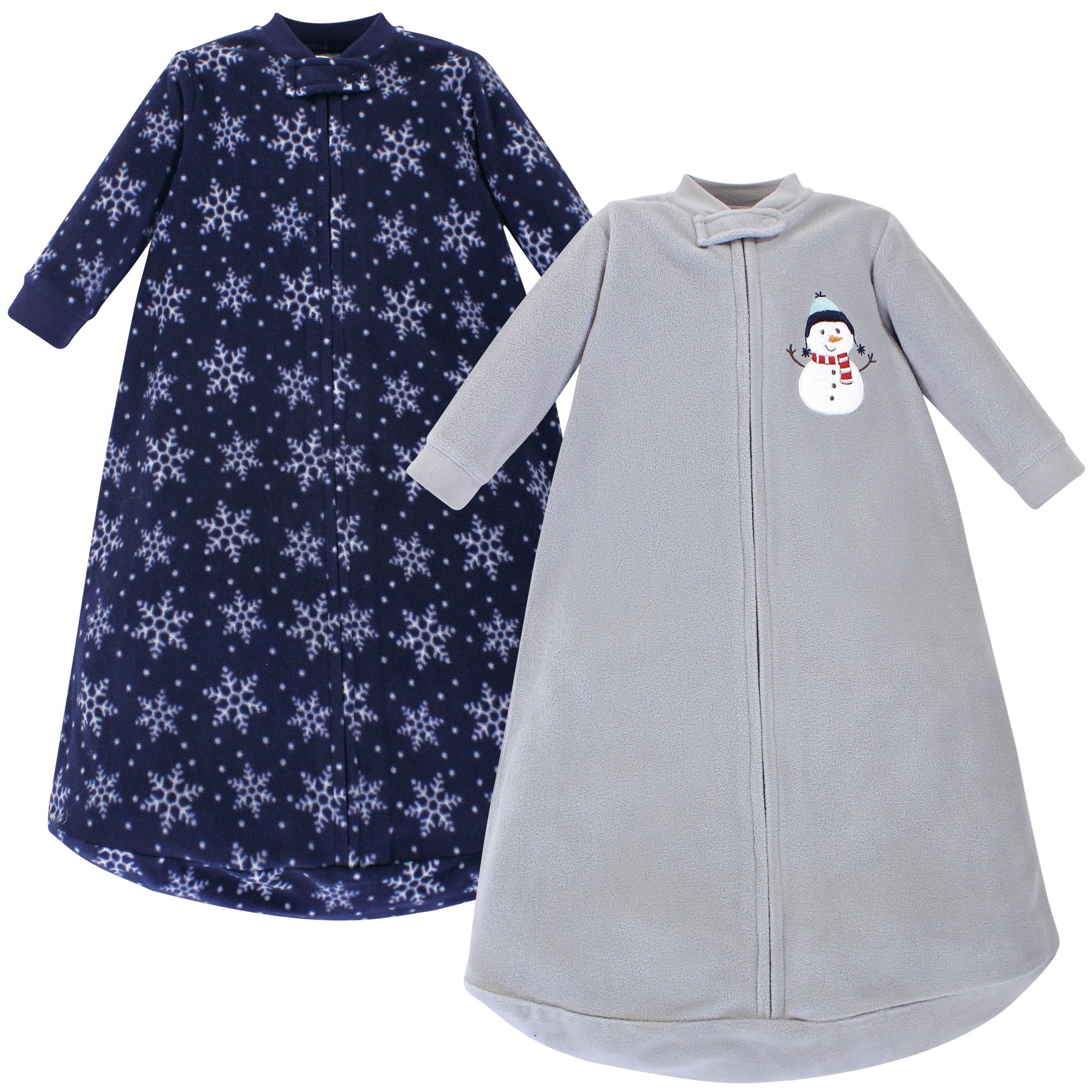 Hudson Baby Hudson Baby Newborn Boy or Girl Unisex Fleece Long Sleeve Sleep Sack, 2pk