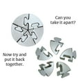 thumbnail image 6 of BePuzzled, Spiral Hanayama Metal Brainteaser Puzzle Level 5 Ages 12+, 6 of 9
