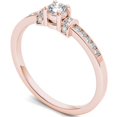 thumbnail image 2 of 1/4 Carat T.W. Diamond Classic 10kt Rose Gold Engagement Ring, 2 of 5