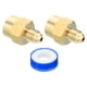 thumbnail image 1 of Adaptador de acoplamiento de tubos de latón PATIKIL 1/8 Flare macho a 1/8 NPT hembra, 1 of 6