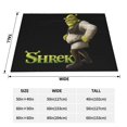 thumbnail image 4 of Manta de aire acondicionado Shrek, manta de felpa de franela suave, manta de cama, manta de sofá para adolescentes, niños, niñas, niños, hombres, mujeres, 4 of 8