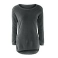 thumbnail image 2 of Sanbonepd Womens Sweater Dress Casual Solid Long Sleeve Jumper Sweaters Blouse GY XL, 2 of 4