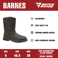 thumbnail image 6 of Bates Work by Wolverine Men's Barnes Waterproof Steel Pull-On Toe Work Boot, 6 of 8