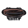 thumbnail image 5 of Montana West Western Fringe Tote Bag for Women Aztec Tooled Embroidery Shoulder Handbag, Black, 5 of 7