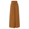 thumbnail image 5 of jiaxiM Womens Pants High Waisted Cotton Palazzo Pants for Women Drawstring Trendy Work Trousers for Women Women Lounge Pants with Pockets Vacation Outfits, 5 of 6