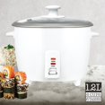 thumbnail image 2 of Hauz - Electric Rice Cooker, Non-Stick Inner Pot, 6 Cup Capacity, White, 2 of 3