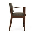 thumbnail image 2 of Amherst Wood Reception Waiting Room Healthcare Hip Chair / Walnut Wood / Brown, 2 of 4