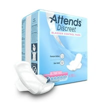 Attends Discreet Ultra Thin Female Incontinent Pad Ultra Thin 9" L ADPTHIN, Ultra Thin, 480 Ct