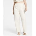 thumbnail image 2 of Bar III Women's Pockets Elastic Waist Crinkle-Texture Pull-On Pants Trunk Wood (Trunk Wood, S), 2 of 3