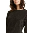 thumbnail image 2 of Alfani Womens Boatneck Metallic Peplum Top Black XL, 2 of 3