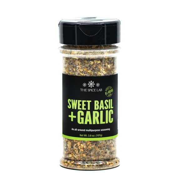 The Spice Lab, Sweet Basil   Garlic, 3.8 oz (107 g)