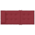 thumbnail image 4 of vidaXL Highback Chair Cushions 2 pcs Wine Red Oxford Fabric, 4 of 5