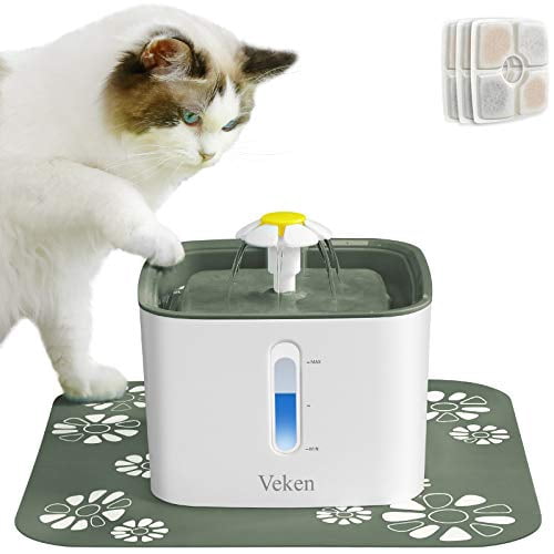 cat water fountain mat
