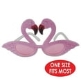 thumbnail image 2 of 6 Pack Beistle Luau Party Glittered Flamingo Fanci-Frame Glasses, 2 of 2