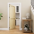 thumbnail image 2 of 36" x 80" 2 Panel Door Slab Interior Pine Solid Wood Pantry Door With Jamb/Door Seal Strip, 2 of 9