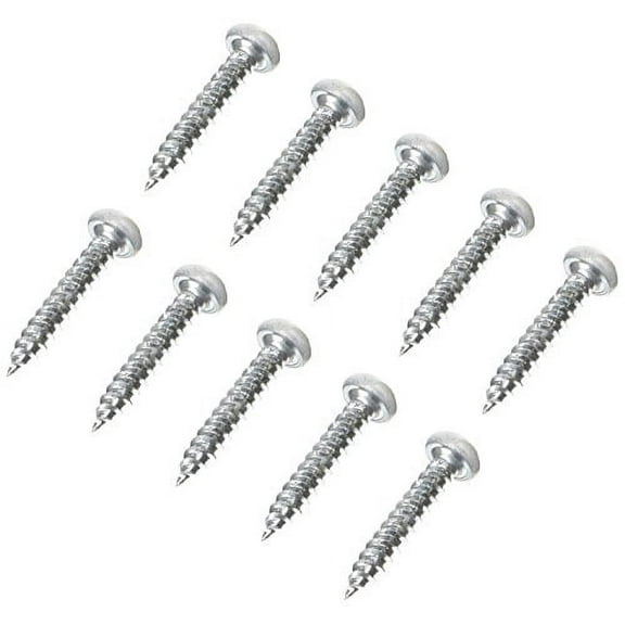 AP Products 012-PSQ500W 8X1 Polar White 1" Square Recessed Pan Head Screw, (Pack of 500)