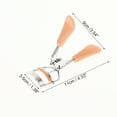 thumbnail image 2 of Rizador de pestañas de mango plano para mujeres Unique Bargains 1 Pc para viajes de negocios, acero al carbono ligero PS naranja claro, 2 of 3