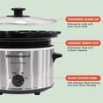 thumbnail image 4 of Maximatic MST-275XSX 2 qt. Elite Gourmet Stainless Steel Slow Cooker, 4 of 15