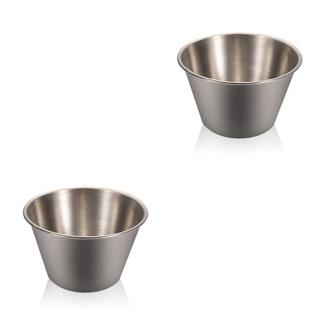 Taza de salsa Injueey recipiente reutilizable para inmersión de condimentos Pequeña 2Conjunto