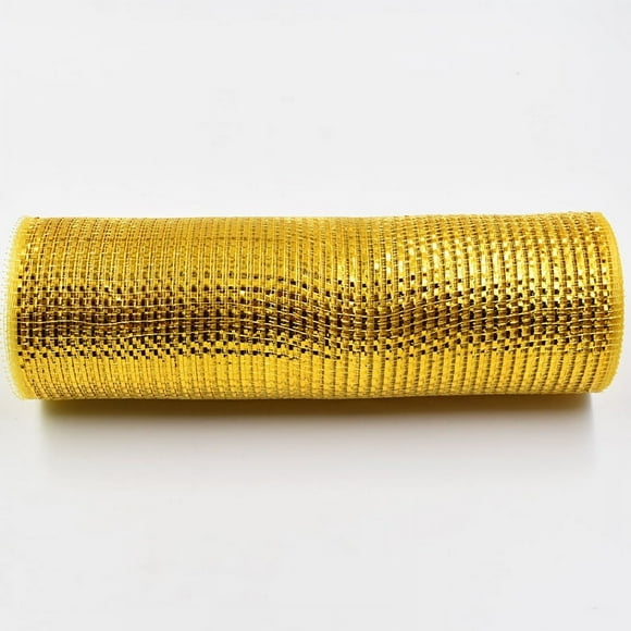 Nvzi 1 rollo de malla decorativa para decorar y hacer manualidades, dorado