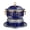 Blue, variant on Extra Thick Copper Hot Pot, Nonstick Copper Soup Pot with Lid, Handmade Copper Lined Pot Shabu Shabu Pot, Copper Cooking Pot for Home Family