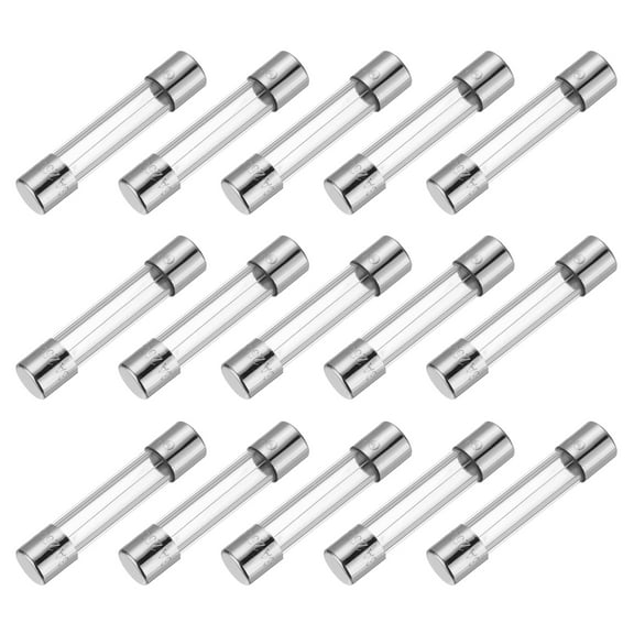 Uxcell 3A 250V Glass Fuse 5x20mm Time Delay Fuse UL Listed Slow Blow Fuse for Home Appliances(Pack of 15)
