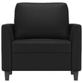 thumbnail image 2 of vidaXL Black Faux Leather Upholstered Single Sofa Chair for Living Room, 2 of 6