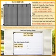 thumbnail image 2 of Garage Door Screen 1 Car 10x7ft Garage Screen Door Mesh, Upgraded Fiberglass Stronger Than PET and Polyester, Patio/Porch/Balcony Door Screen 10x7 ft, Heavy Duty Weighted Bottom & Magnetic Closure, 2 of 4