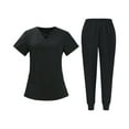 thumbnail image 3 of Fabrcox Scrub Sets for Women Stretch V-Neck Scrub Top & Jogger Pant Women’s Nurse Uniforms with Pocket, 3 of 7