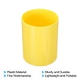 thumbnail image 3 of Uxcell Pencil Holder, Makeup Brush Holder Cup Storage Round Desktop Organizer Yellow, 3 of 6