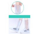 thumbnail image 5 of Cubiertas para zapatos de lluvia, impermeables, a prueba de lluvia, cubierta alta para zapatos, antideslizante, resistente al desgaste, Protector para zapatos de lluvia, parte superior alta, blanco, M, 5 of 5